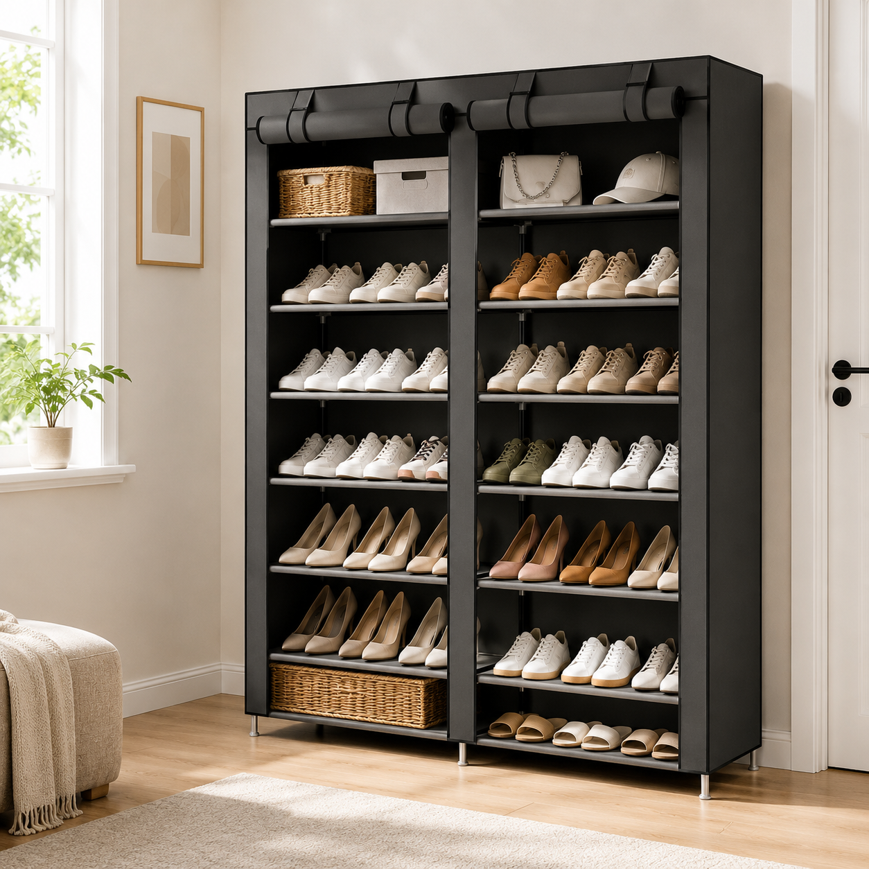 ZAPATERA MUEBLE ZAPATOS ORGANIZADOR VARIOS COMPARTIMIENTOS