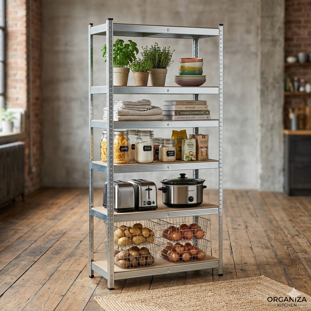 ESTANTE ANAQUEL ORGANIZADOR RACK METÁLICO REPISAS 90X180 CM