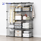 RACK METÁLICO INDUSTRIAL CON 12 ESTANTES ALTO 144 CM ANCHO 108 CM