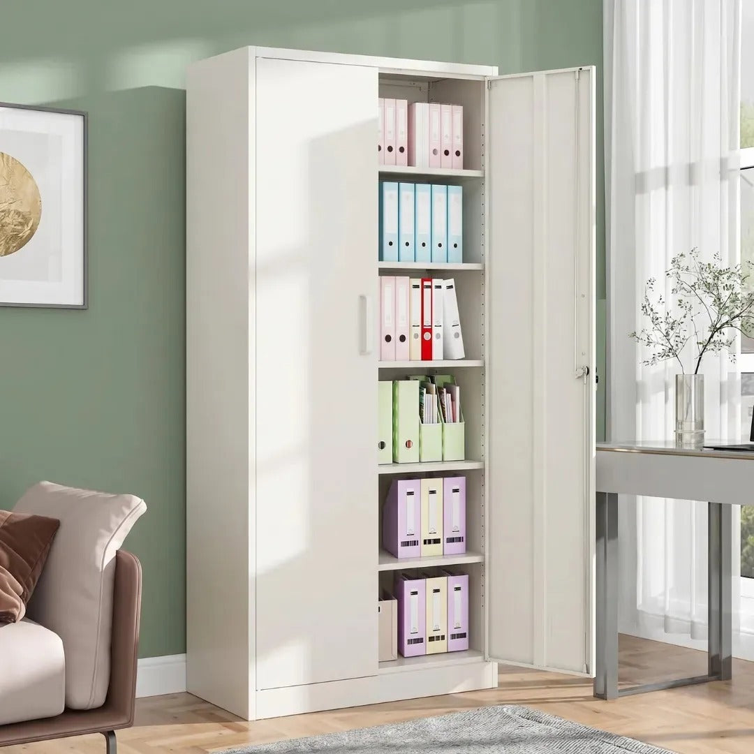 Locker Metalico Anaquel Con Repisas Ajustables Y Cerradura
