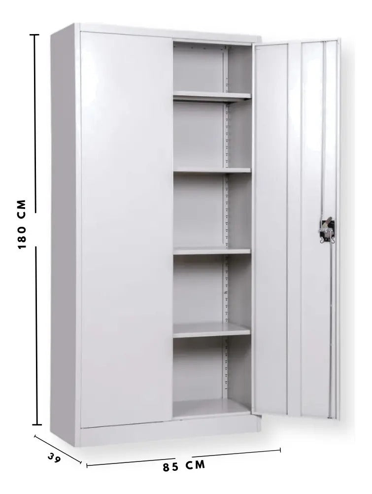 Locker Metalico Anaquel Con Repisas Ajustables Y Cerradura