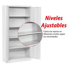 Locker Metalico Anaquel Con Repisas Ajustables Y Cerradura