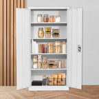 Locker Metalico Anaquel Con Repisas Ajustables Y Cerradura
