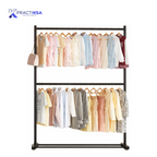 RACK PERCHERO DOBLE NIVEL ORGANIZADOR ROPA