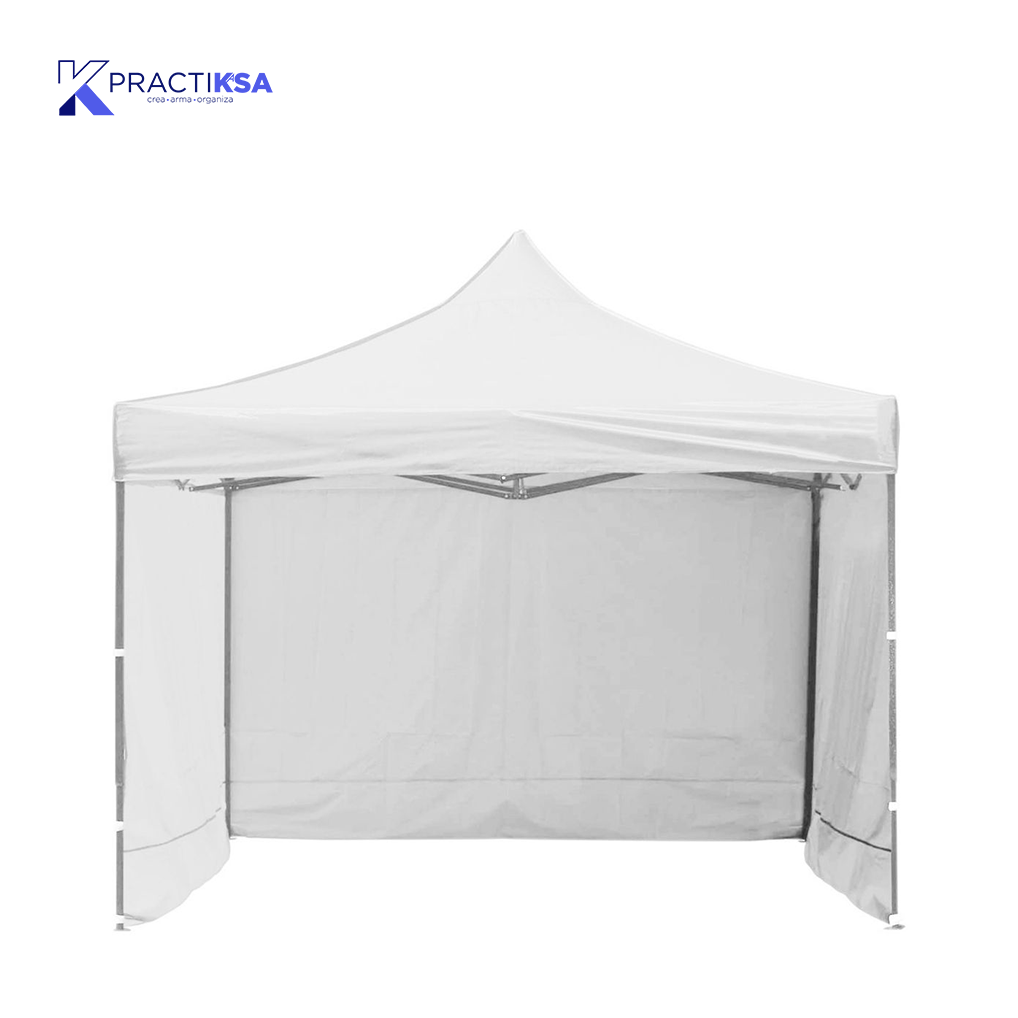 CARPA TOLDO 2X2 M REFORZADO PLEGABLE CON PAREDES