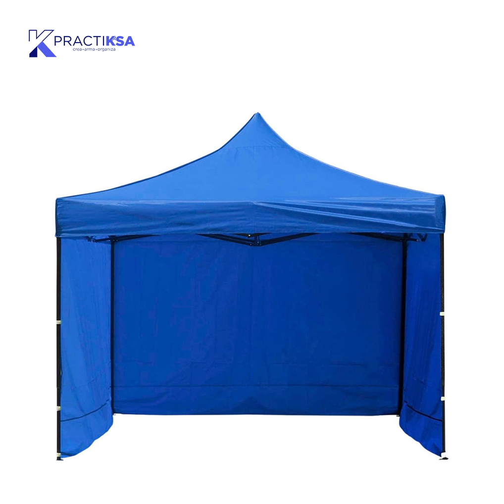 CARPA TOLDO 2X2 M REFORZADO PLEGABLE CON PAREDES