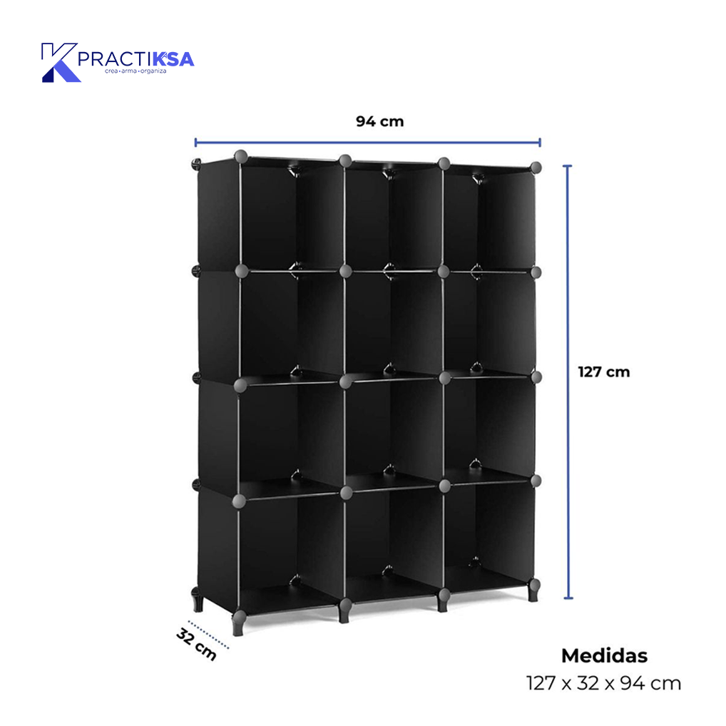 ZAPATERA METÁLICA 12 CUBOS