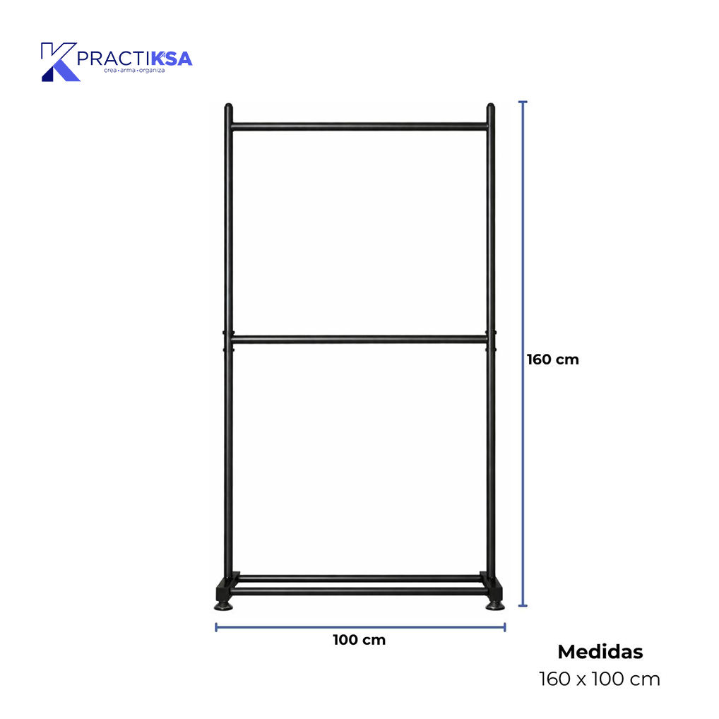 RACK PERCHERO DOBLE NIVEL ORGANIZADOR ROPA