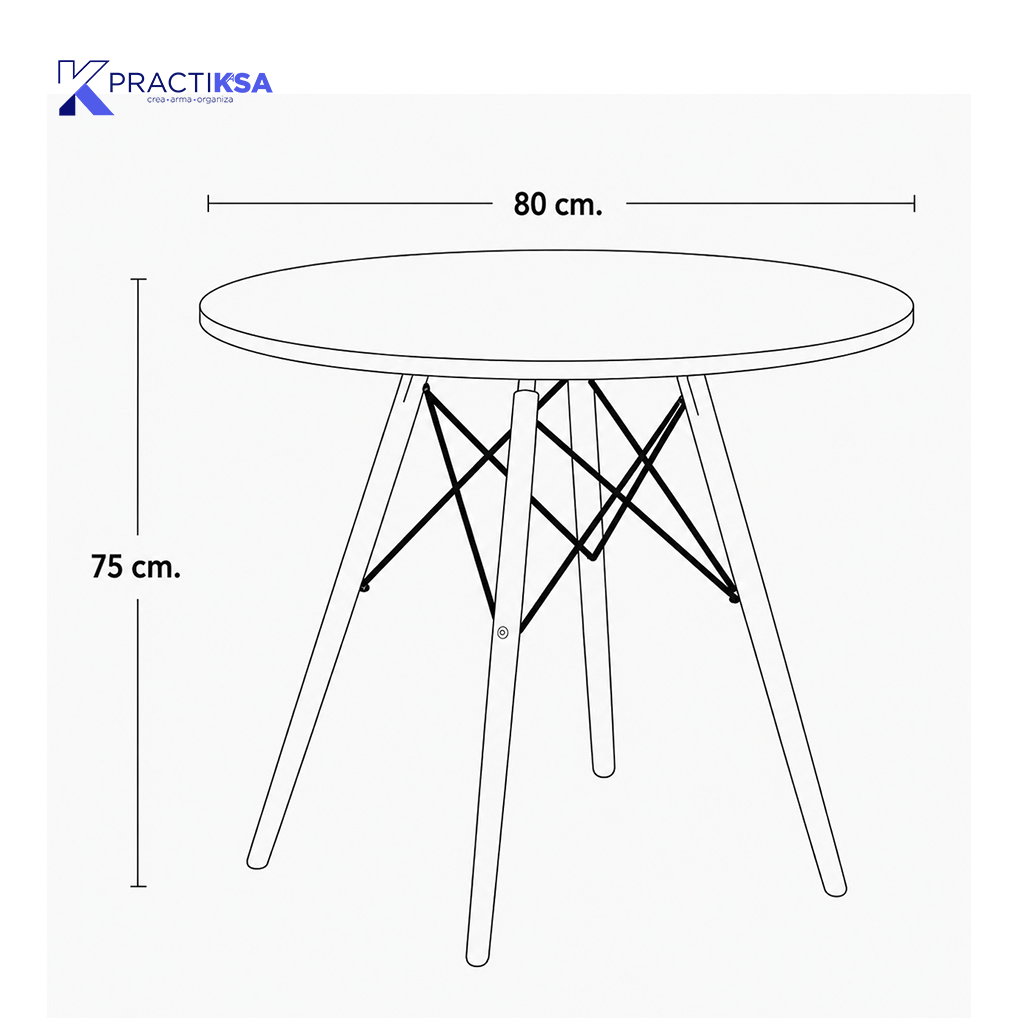 MESA REDONDA PARA 4 PERSONAS