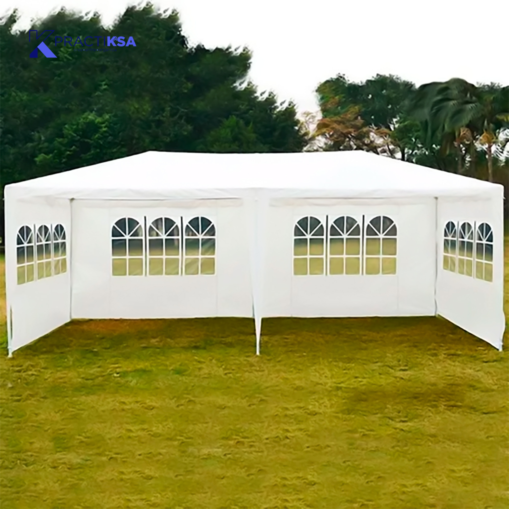 TOLDO REFORZADO 9X3 CARPA VENTANAS LONA IMPERMEABLE BLANCO