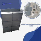 ZAPATERA ARMABLE 24 PARES ABATIBLE