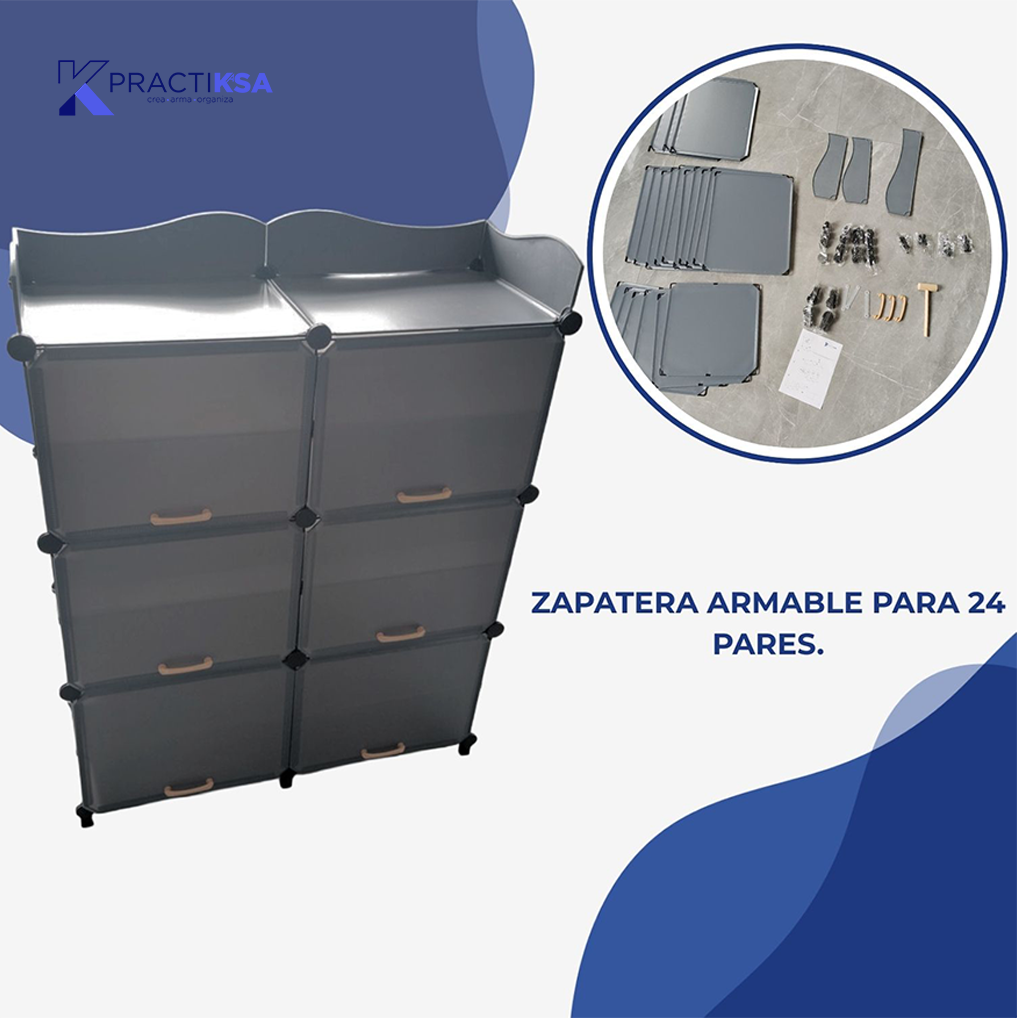 ZAPATERA ARMABLE 24 PARES ABATIBLE