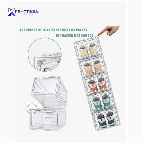 CAJAS DE ZAPATOS APILABLES 10PCS