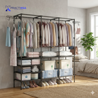 RACK ARMARIO DE PISO PARA ROPA Y ZAPATOS
