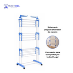 TENDEDERO PLEGABLE DE ROPA PORTÁTIL RETRÁCTIL RACK