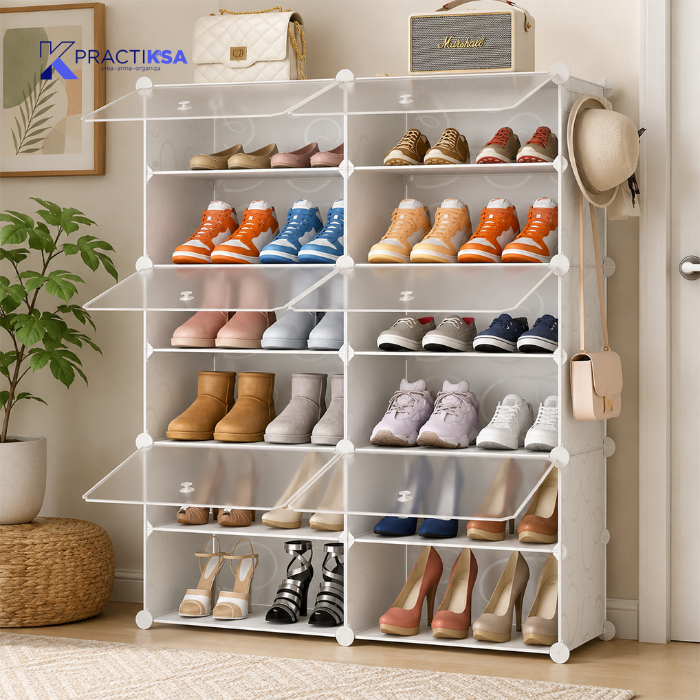ZAPATERA MUEBLE ORGANIZADOR 12 COMPARTIMIENTOS