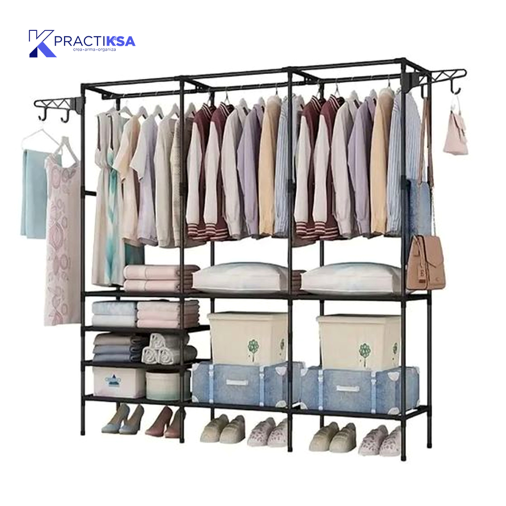 RACK ARMARIO DE PISO PARA ROPA Y ZAPATOS