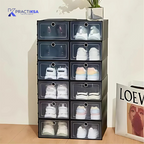 12 CAJAS DE ZAPATOS APILABLES TENIS ZAPATERA