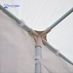 TOLDO REFORZADO 9X3 CARPA VENTANAS LONA IMPERMEABLE BLANCO