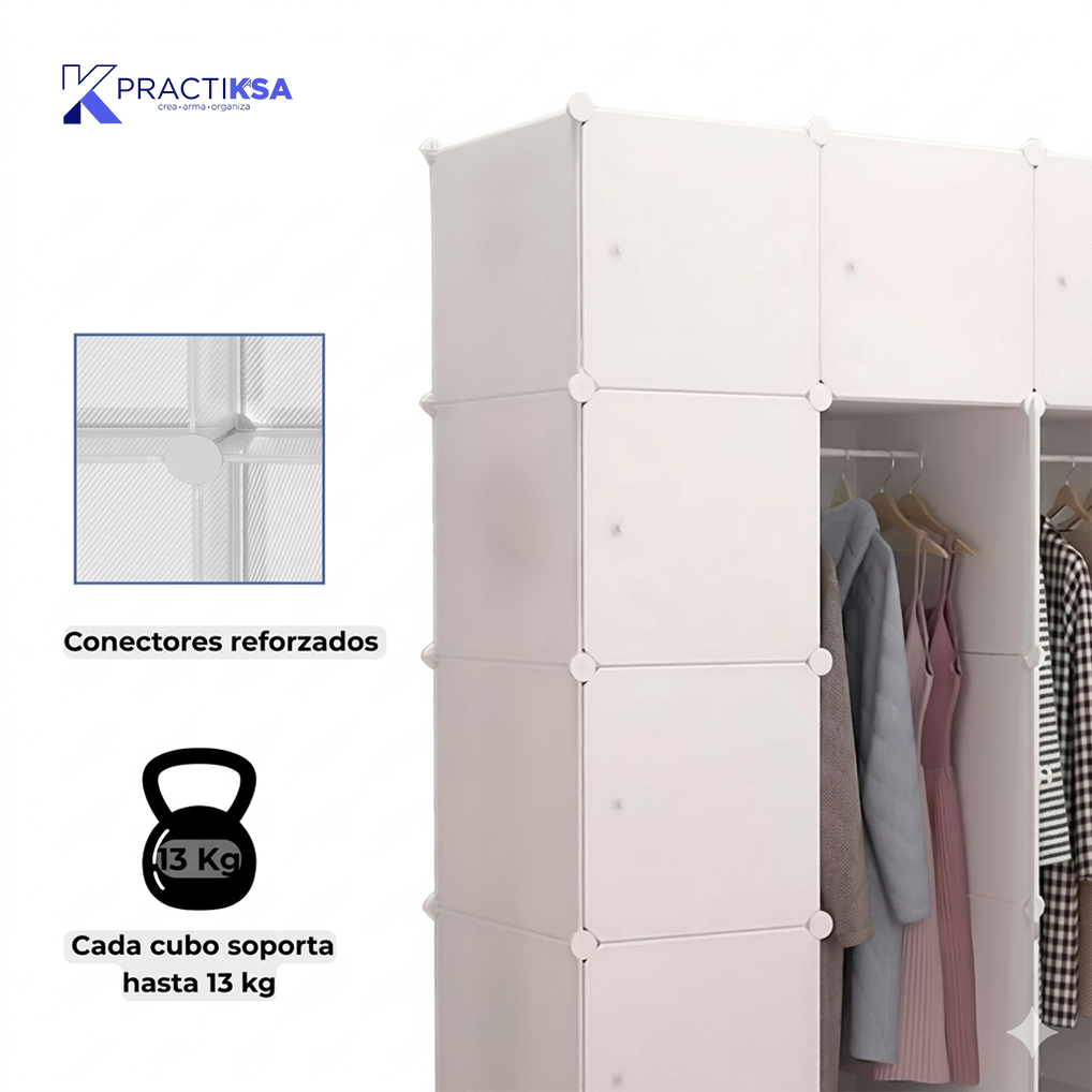ROPERO CLOSET 8 SECCIONES