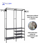 PERCHERO DE SOPORTE ALMACENAMIENTO PARA ROPA Y ZAPATOS
