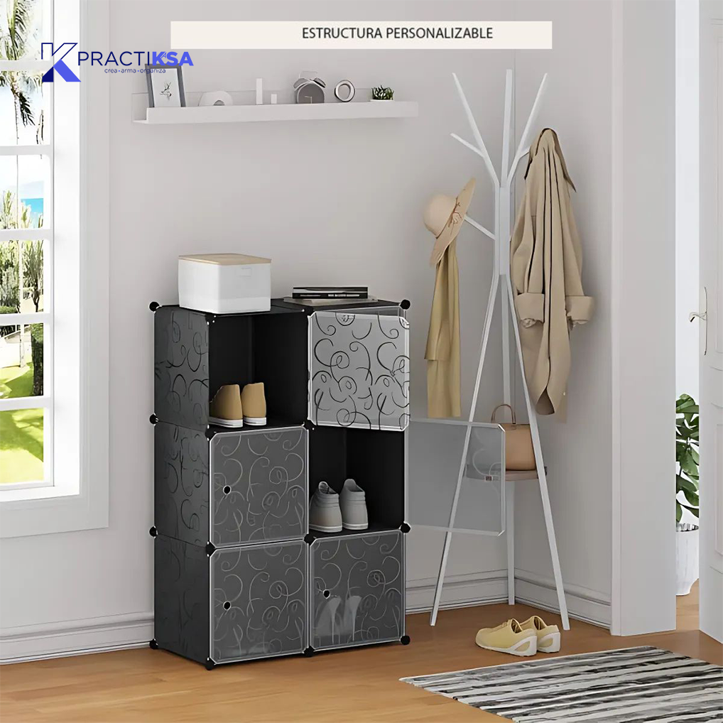 ROPERO CUBOS 12 CUBOS 105X35 CM ORGANIZADOR