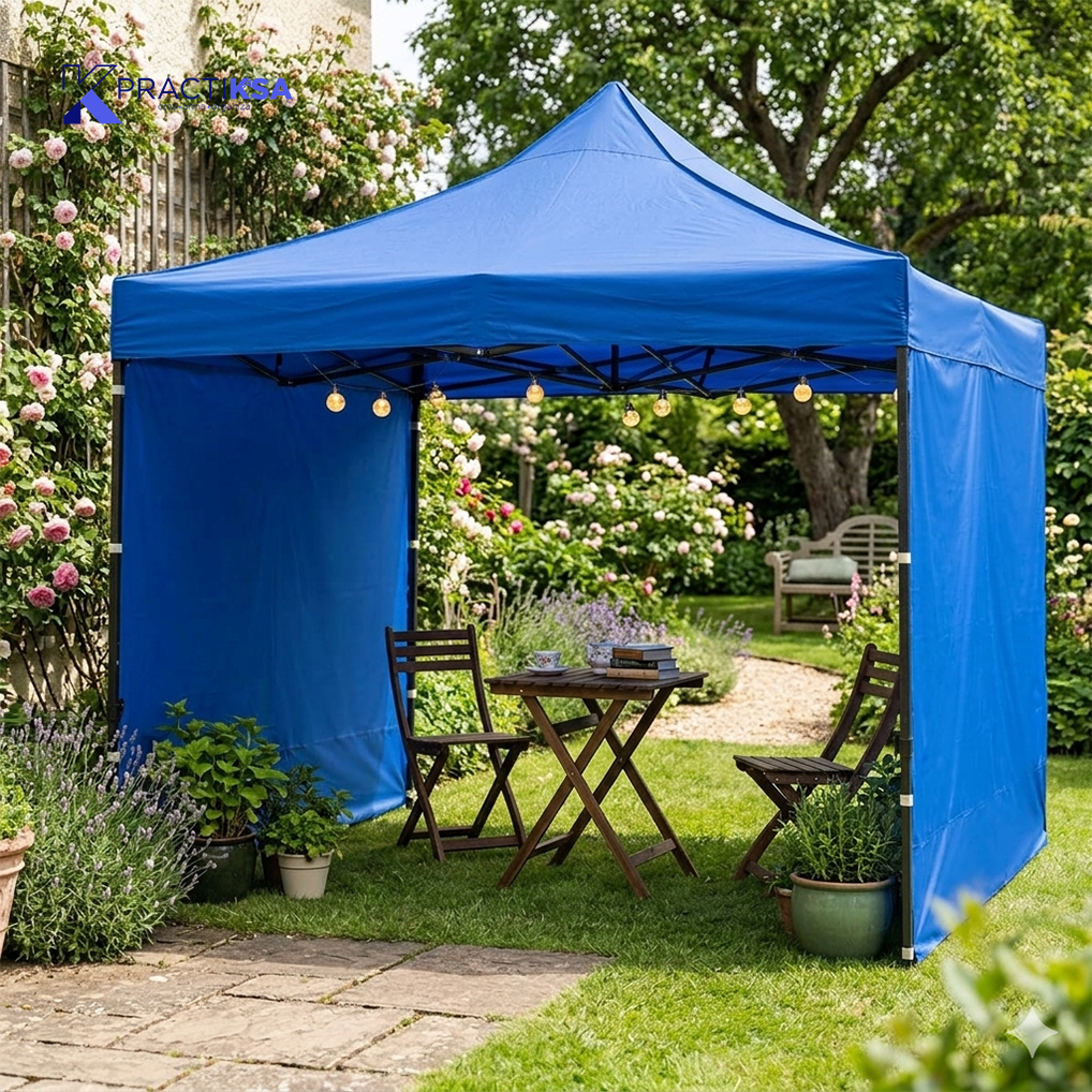 CARPA TOLDO 2.5X2.5 REFORZADO PLEGABLE CON PAREDES